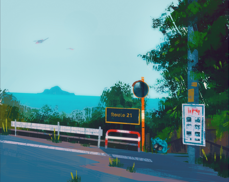 Illustration for article titled Beautiful Paintings Of Pokemon's Kanto Region